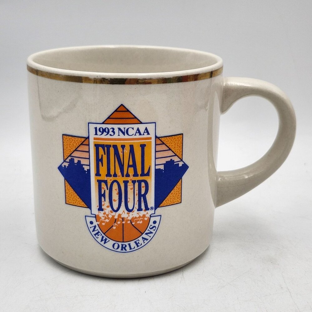 1993 NCAA Final Four New Orleans Souvenir Ceramic Mug Coffee Cup Basketball